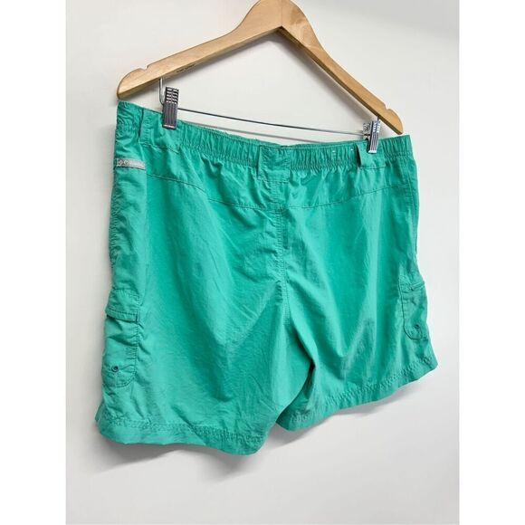 Columbia Shorts Mens Performance Fishing Gear Green Size Large‎ 6” - Picture 3 of 9